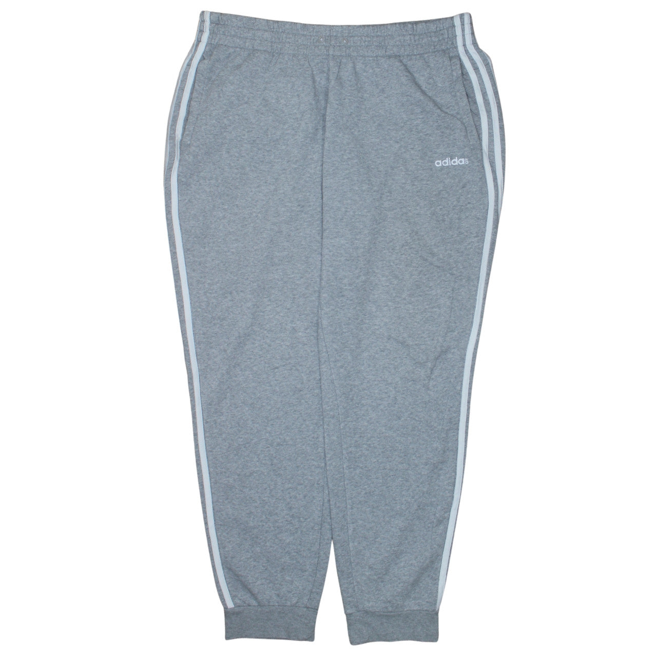 Adidas Womens Grey XL Jogger Sweatpants with Side Stripes