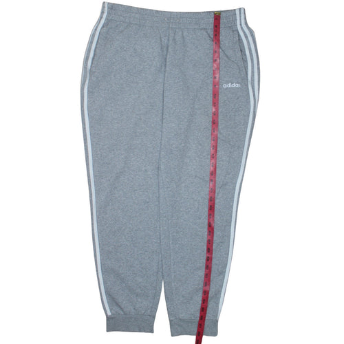 Adidas Womens Grey XL Jogger Sweatpants with Side Stripes