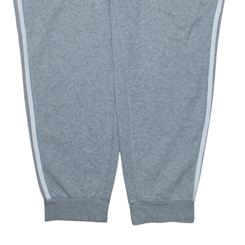 Adidas Womens Grey XL Jogger Sweatpants with Side Stripes