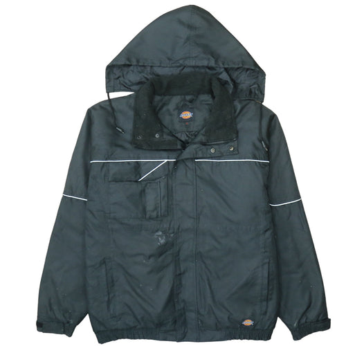 Dickies Mens Black XL Waterproof Winter Hooded Parka Jacket