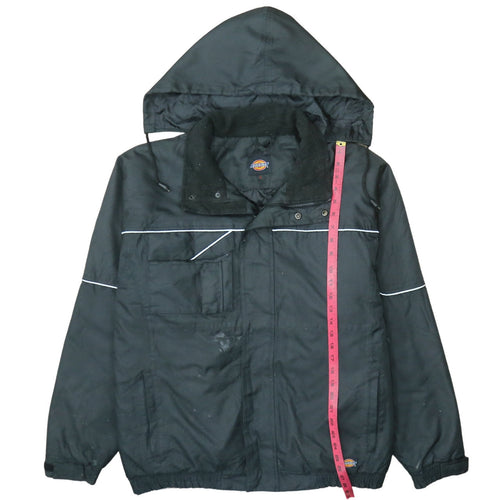 Dickies Mens Black XL Waterproof Winter Hooded Parka Jacket