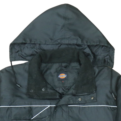 Dickies Mens Black XL Waterproof Winter Hooded Parka Jacket