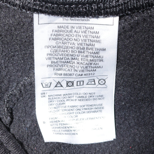 adidas Men Black Jogger Trousers M Logo Tapered Fleece Activewear