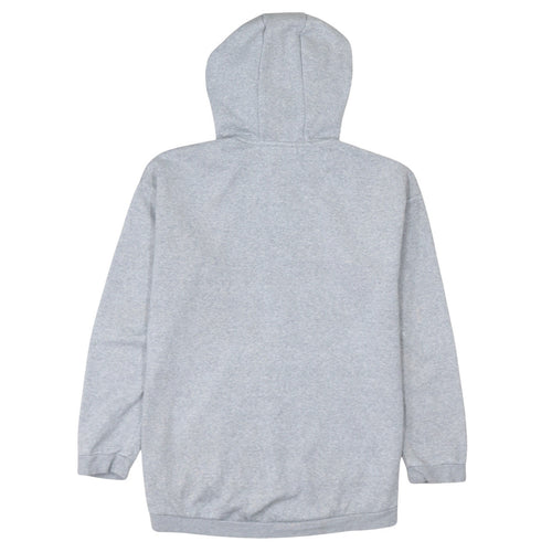 Adidas Women's Grey Pullover Hoodie Size UK 12-14 Casual Logo Sweatshirt