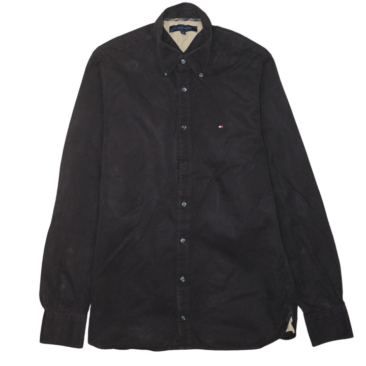 Tommy Hilfiger Men's Brown Corduroy Button-Down Shirt Size S
