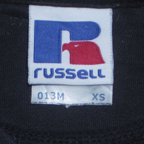 Russell Men's Black XS Crew Neck Pullover Sweatshirt