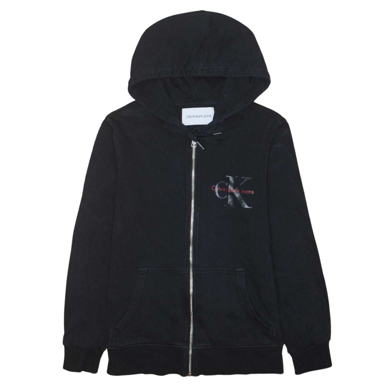 Calvin Klein Jeans Men's Black Full Zip Hoodie S