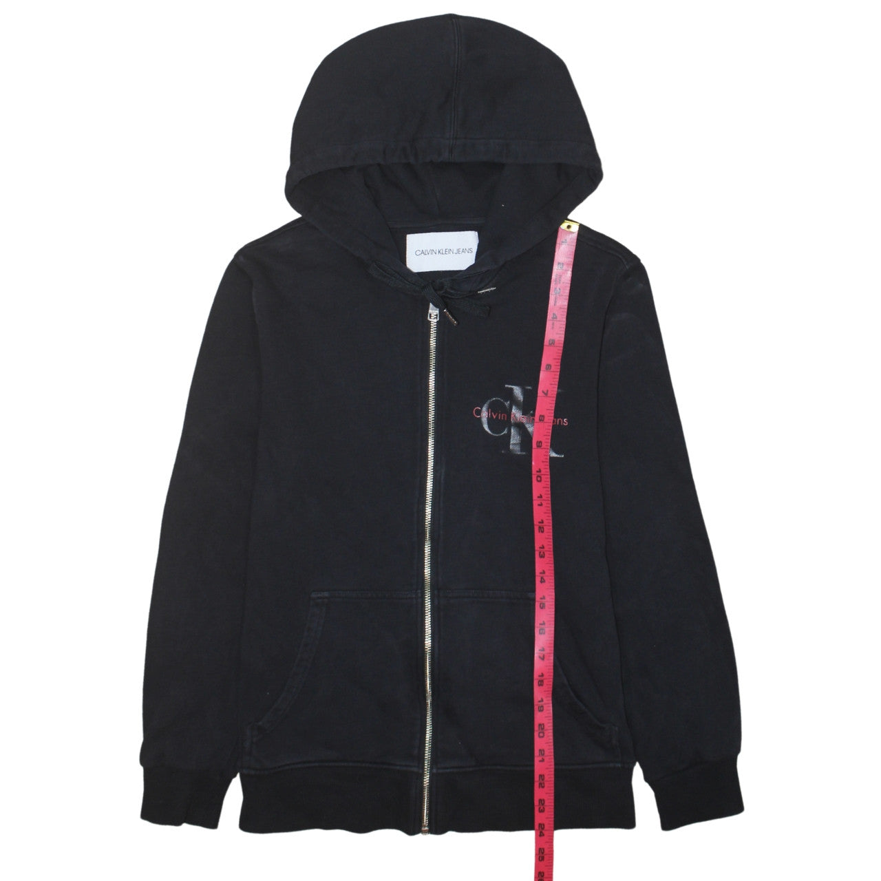Calvin Klein Jeans Men's Black Full Zip Hoodie S