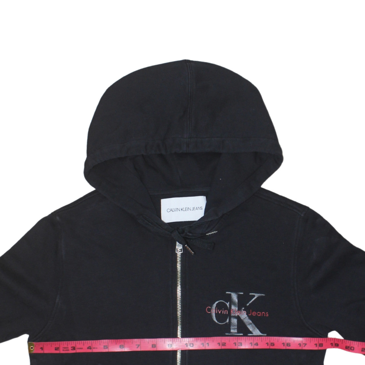 Calvin Klein Jeans Men's Black Full Zip Hoodie S