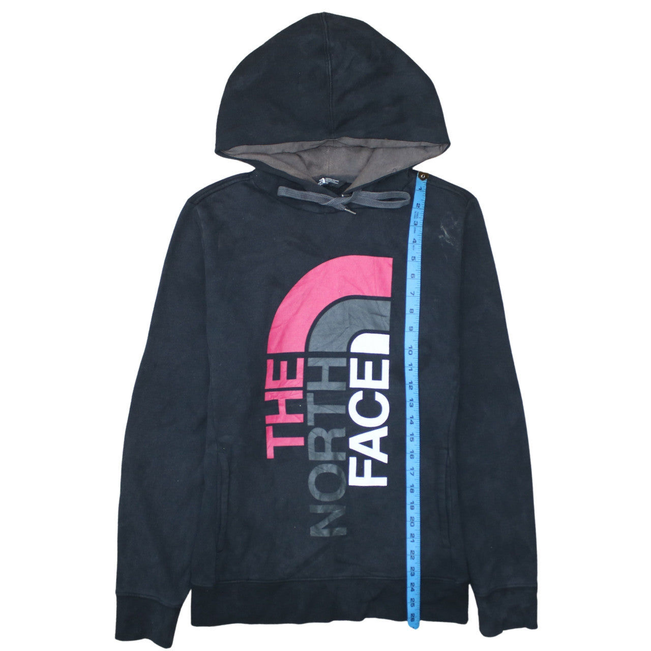 The North Face Womens Black Large Pullover Hoodie with Logo Print