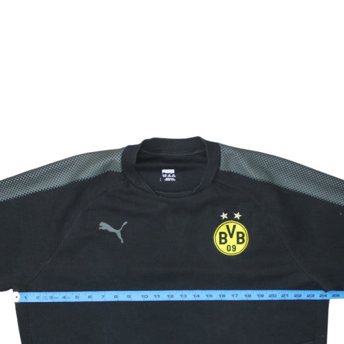 Puma Men's Black XL BVB 09 Crew Neck Pullover Sweatshirt