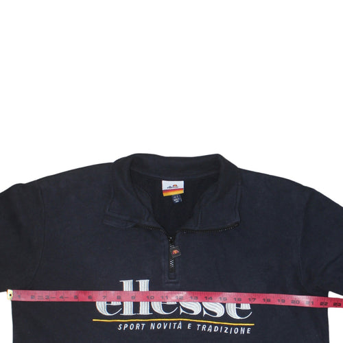 Ellesse Men's Multicoloured 1/4 Zip Pullover Sweatshirt Size S