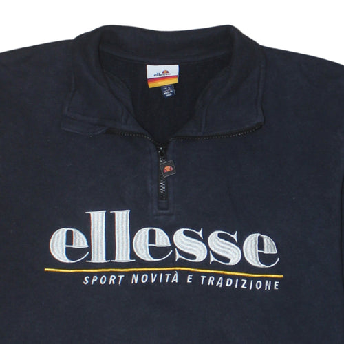 Ellesse Men's Multicoloured 1/4 Zip Pullover Sweatshirt Size S