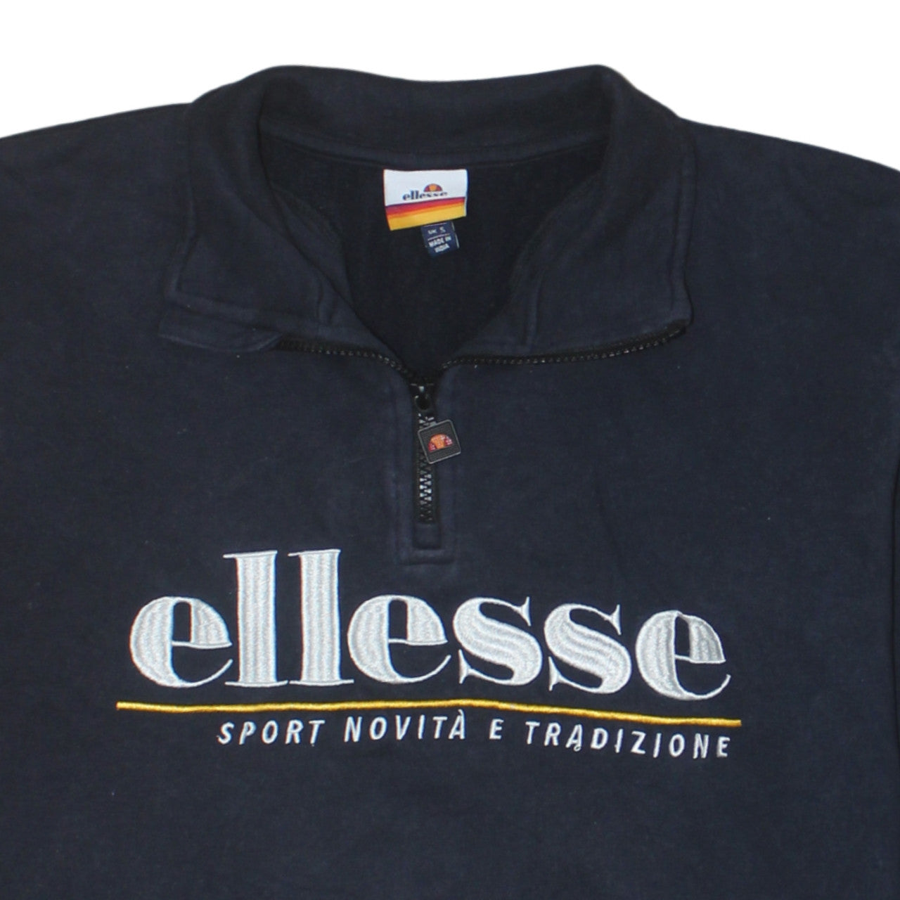 Ellesse Men's Multicoloured 1/4 Zip Pullover Sweatshirt Size S