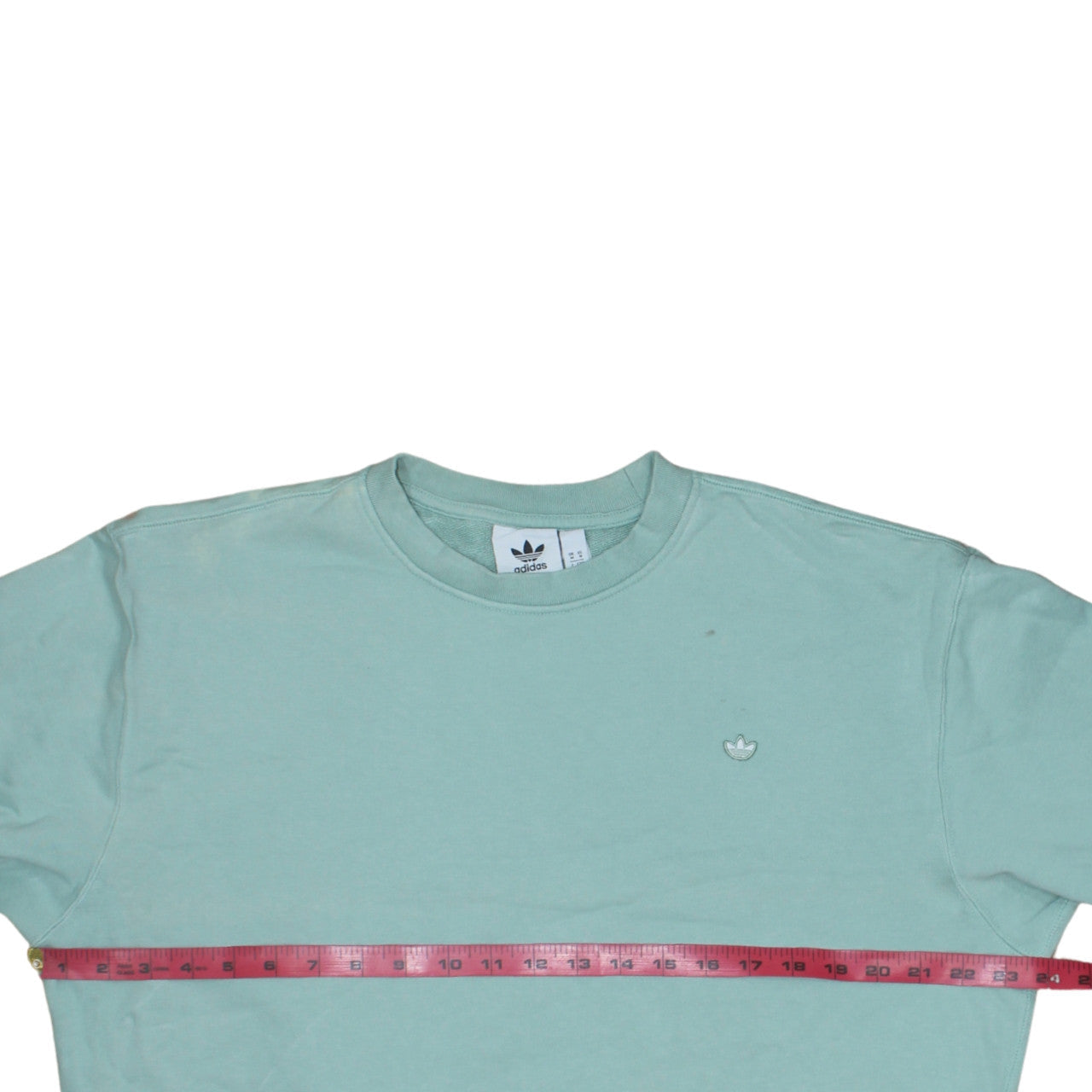 adidas Men's Green Crew Neck Sweatshirt Size M Pullover Logo