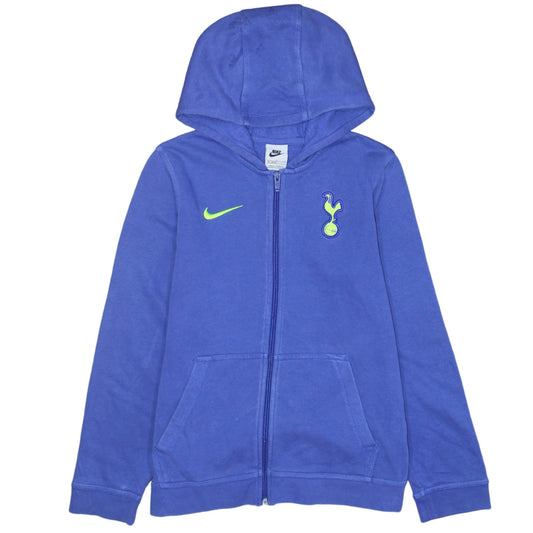 Nike Boys Blue Full Zip Tottenham Spurs Hoodie L 147-158cm