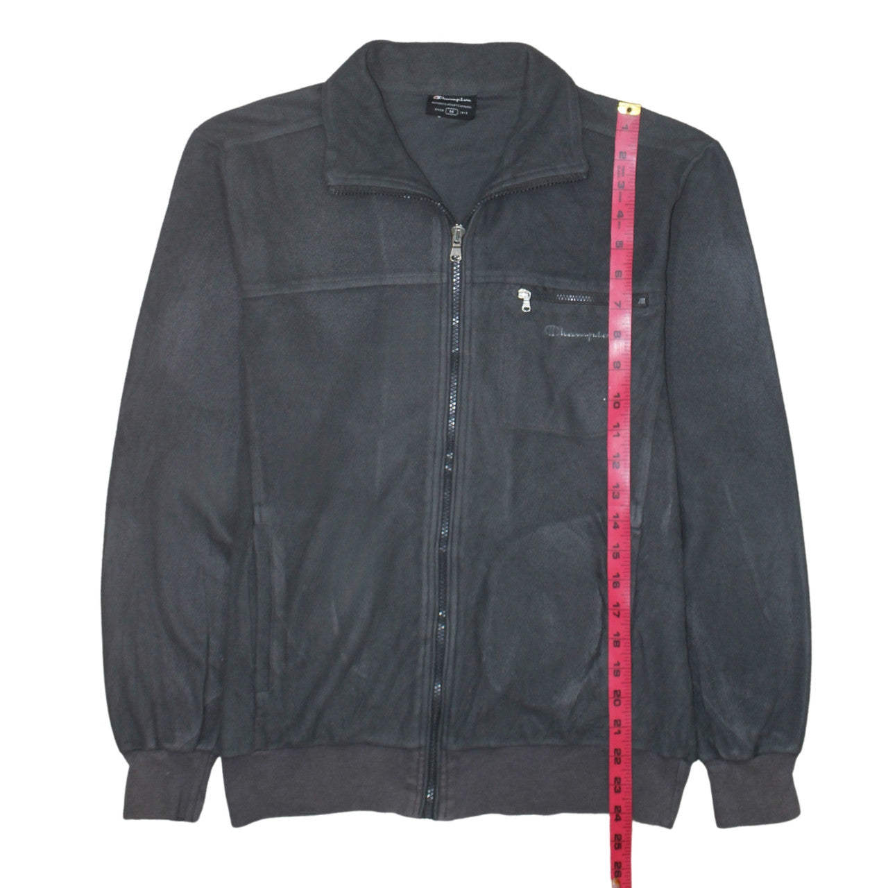 Champion Men's Black Fleece Full Zip Jacket Size M