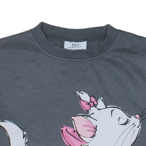 Disney Classics Marie Grey Pullover Sweatshirt Women M Primark Cares Cotton Blend