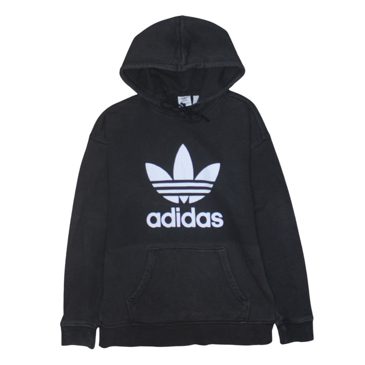 Adidas Womens Black Pullover Hoodie XS Hooded Sweatshirt Casual