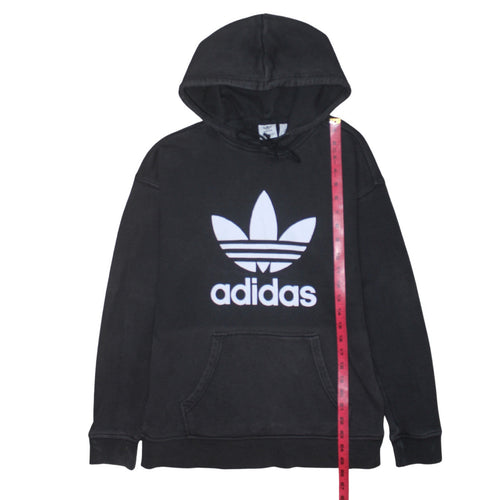 Adidas Womens Black Pullover Hoodie XS Hooded Sweatshirt Casual
