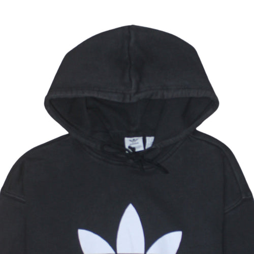 Adidas Womens Black Pullover Hoodie XS Hooded Sweatshirt Casual