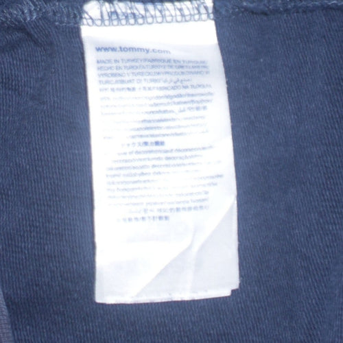 Tommy Hilfiger Men's Blue 2XL Full Zip Embroidered Sweatshirt