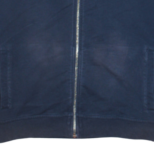 Tommy Hilfiger Men's Blue 2XL Full Zip Embroidered Sweatshirt