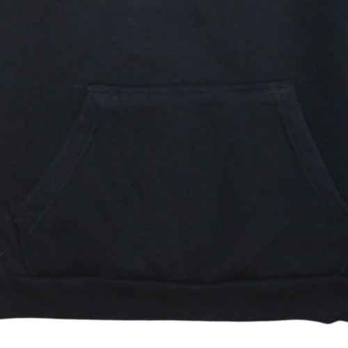 FILA Men's Black Pullover Hoodie Medium Logo Fleece Sweatshirt