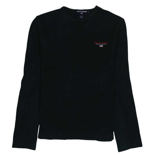 Ralph Lauren Polo Sport Men's Black Cotton Crew Neck Jumper L
