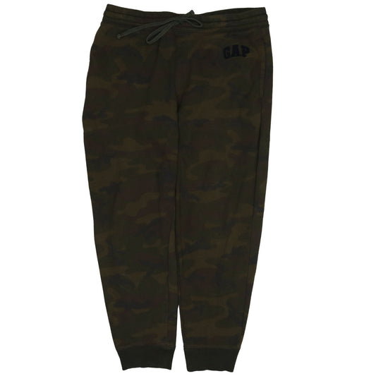 GAP Men's Green Camouflage XL Jogger Sweatpants Cotton Blend