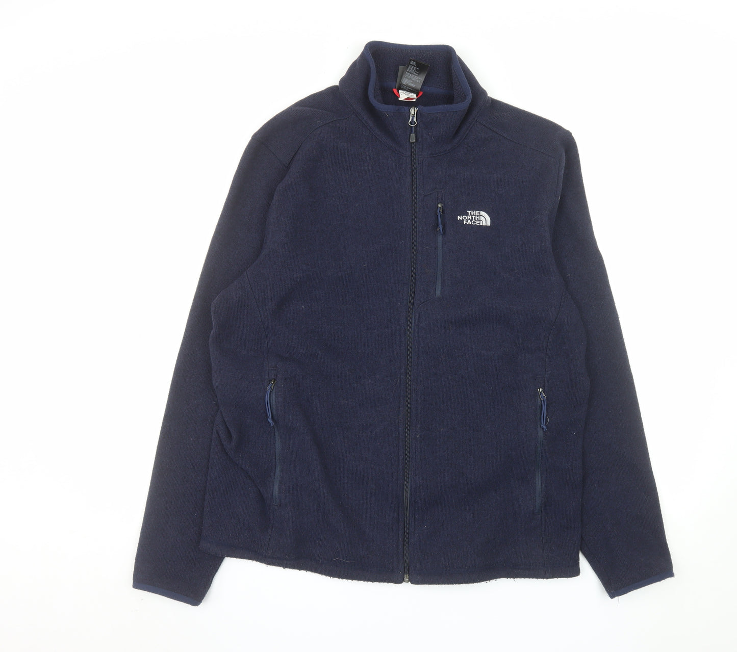 The North Face Men's Blue Fleece Full Zip Outdoor Jacket Size L