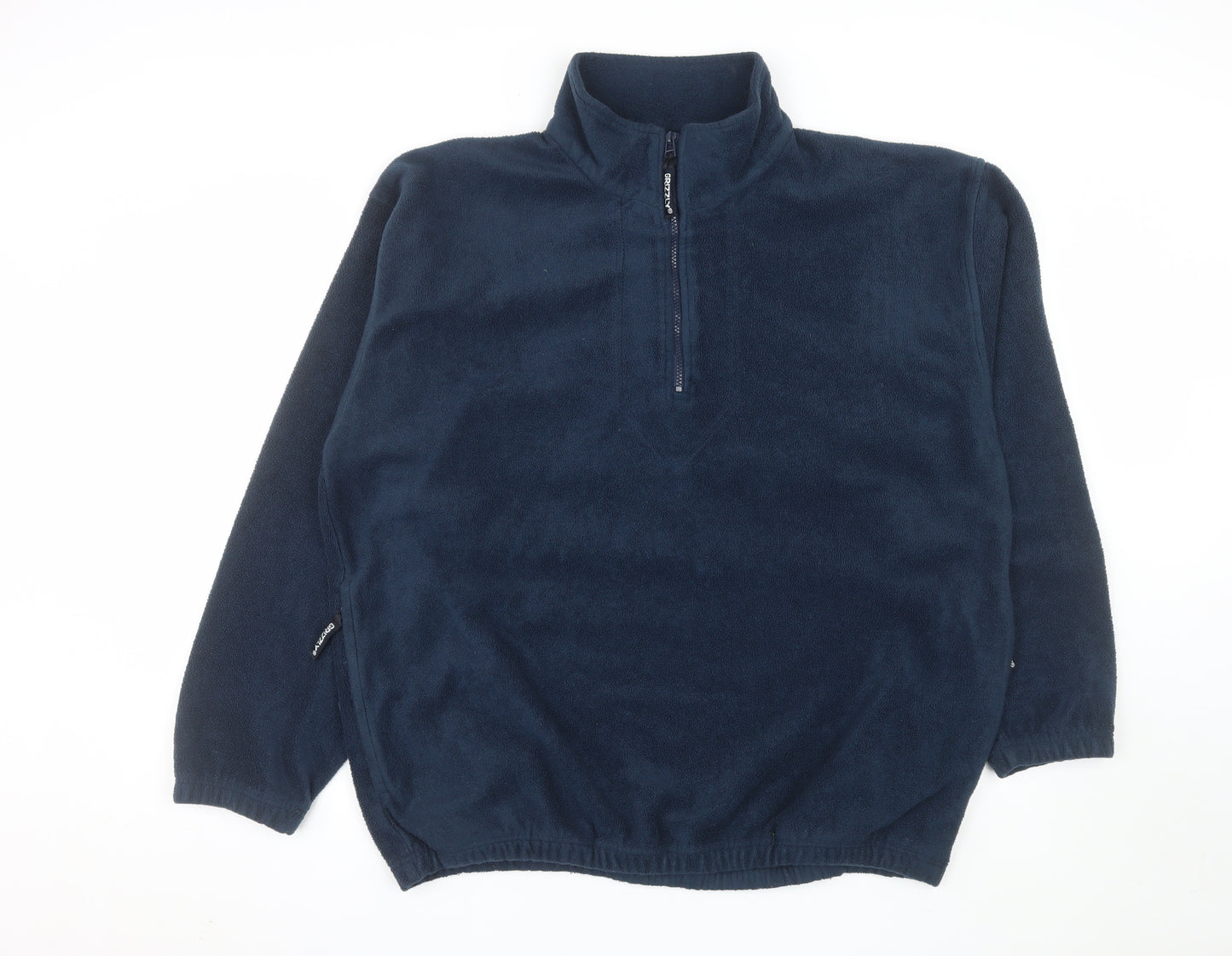 Grizzly Men's Blue XL Fleece 1/4 Zip Pullover Jacket