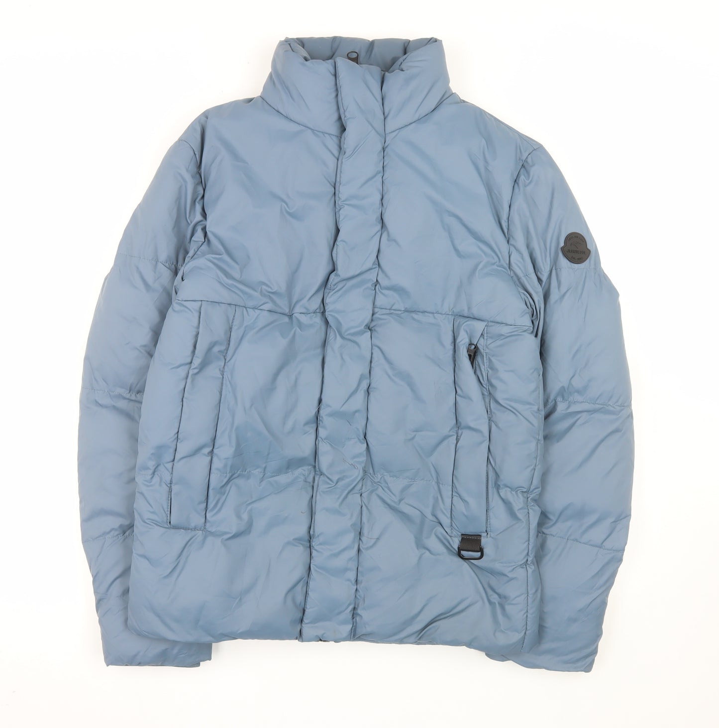 Indigo Men's Blue Small Puffer Jacket Lightweight Winter Coat