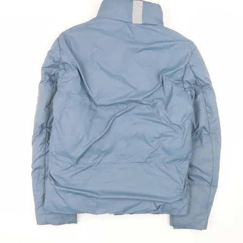 Indigo Men's Blue Small Puffer Jacket Lightweight Winter Coat
