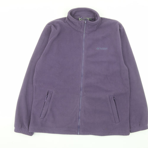 Outdoor Essentials Men's Purple Fleece Full Zip Jacket Size 16
