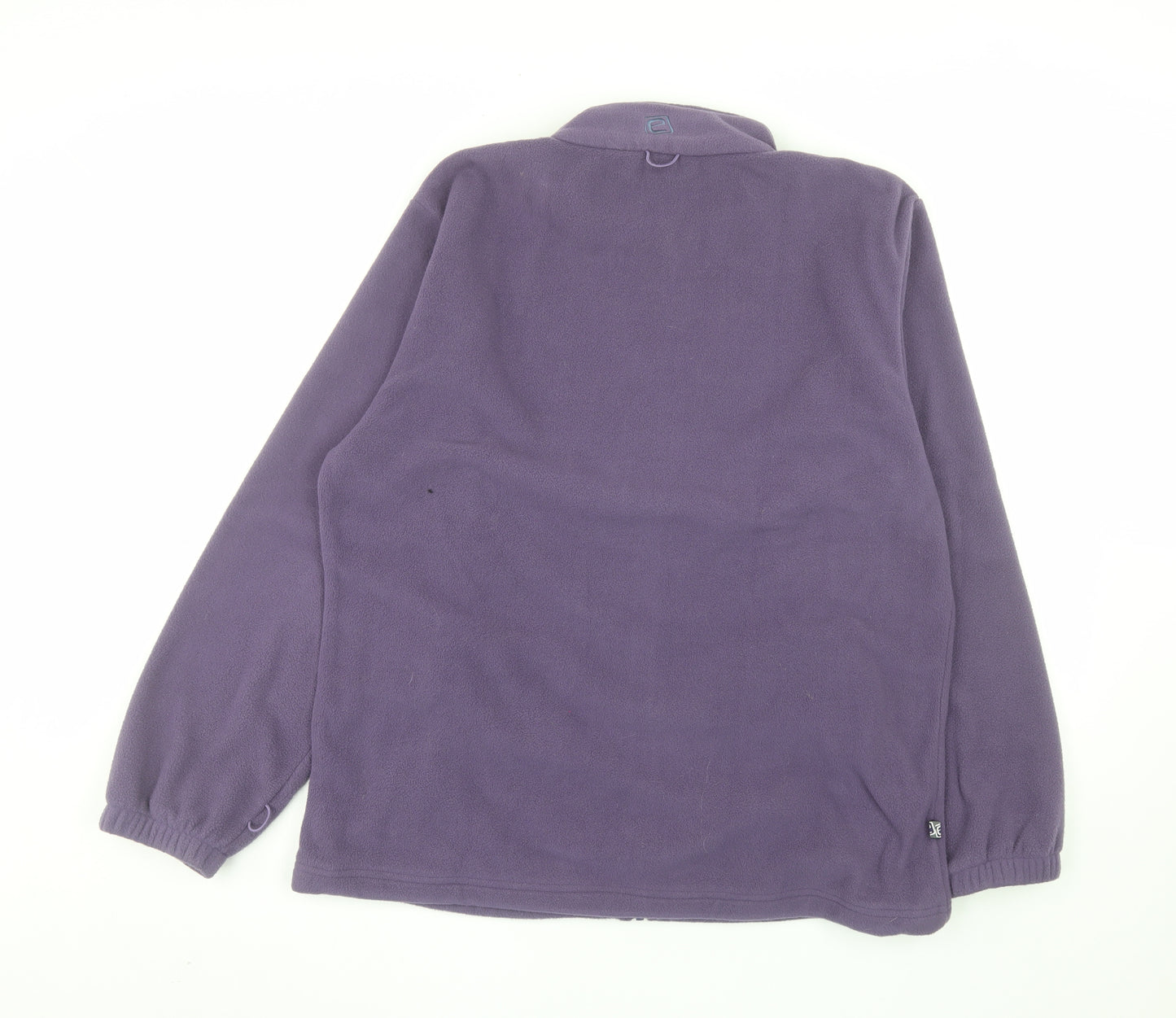 Outdoor Essentials Men's Purple Fleece Full Zip Jacket Size 16