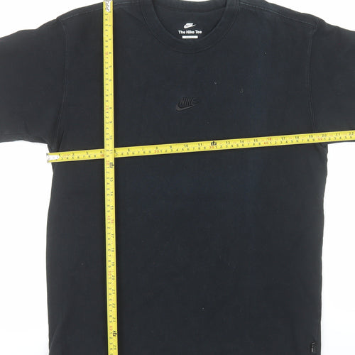 Nike Men's Black Loose Fit Cotton Crew Neck T-Shirt Size S