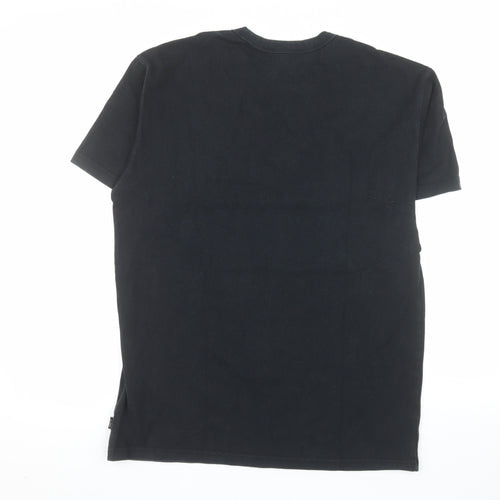 Nike Men's Black Loose Fit Cotton Crew Neck T-Shirt Size S