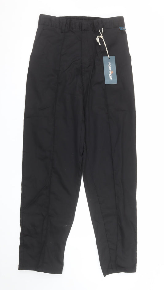Portwest Men's Black Workwear Regular Fit Trousers M 30W 31L