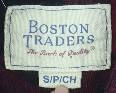 Boston Traders Men's Red Check Lined Flannel Jacket Size S