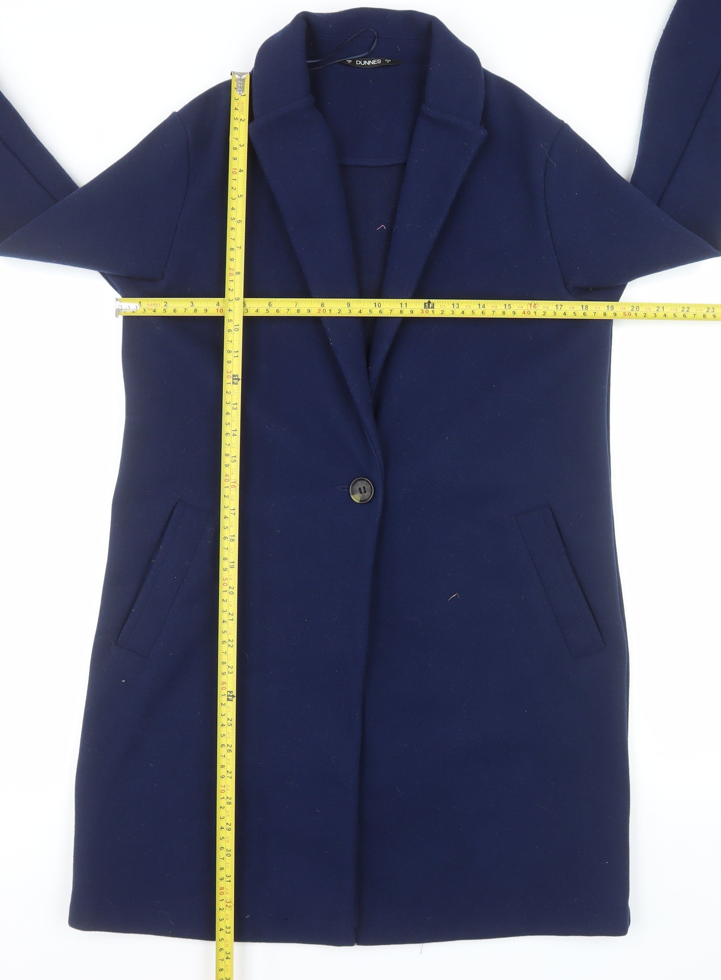 St. Bernard for Dunnes Stores Navy Women's Coat Small Classic Longline