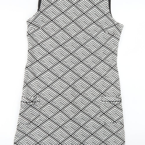 Dorothy Perkins Women’s Black Geometric Shift Dress Size 12