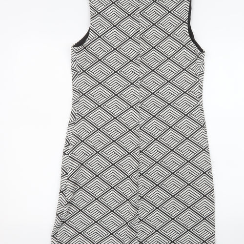 Dorothy Perkins Women’s Black Geometric Shift Dress Size 12