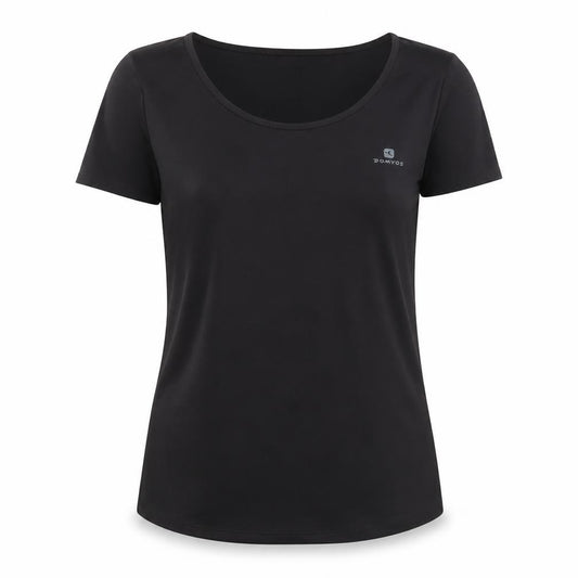 Domyos Womens Black Size 16 Athletic Moisture Wicking T-Shirt