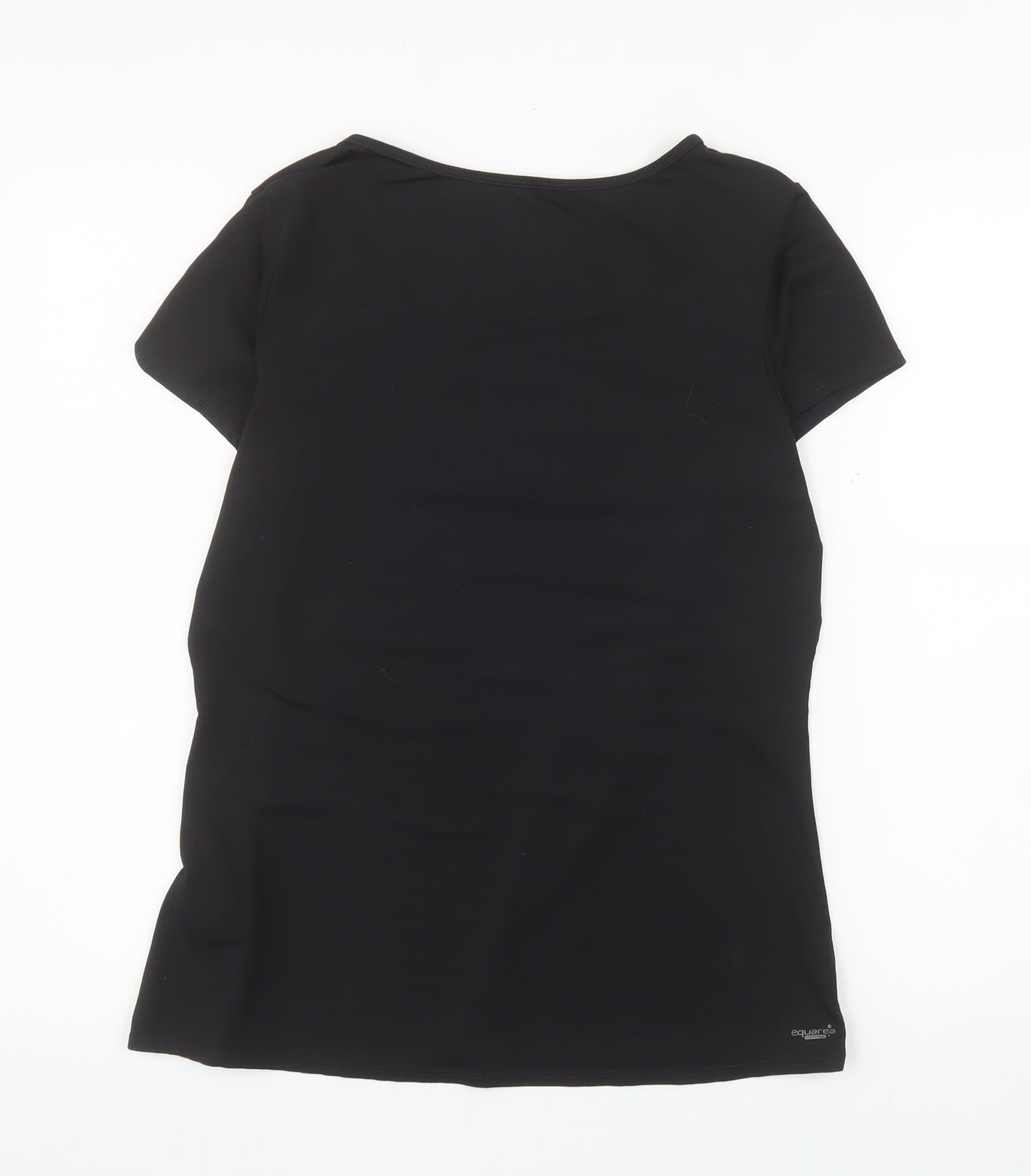 Domyos Womens Black Size 16 Athletic Moisture Wicking T-Shirt