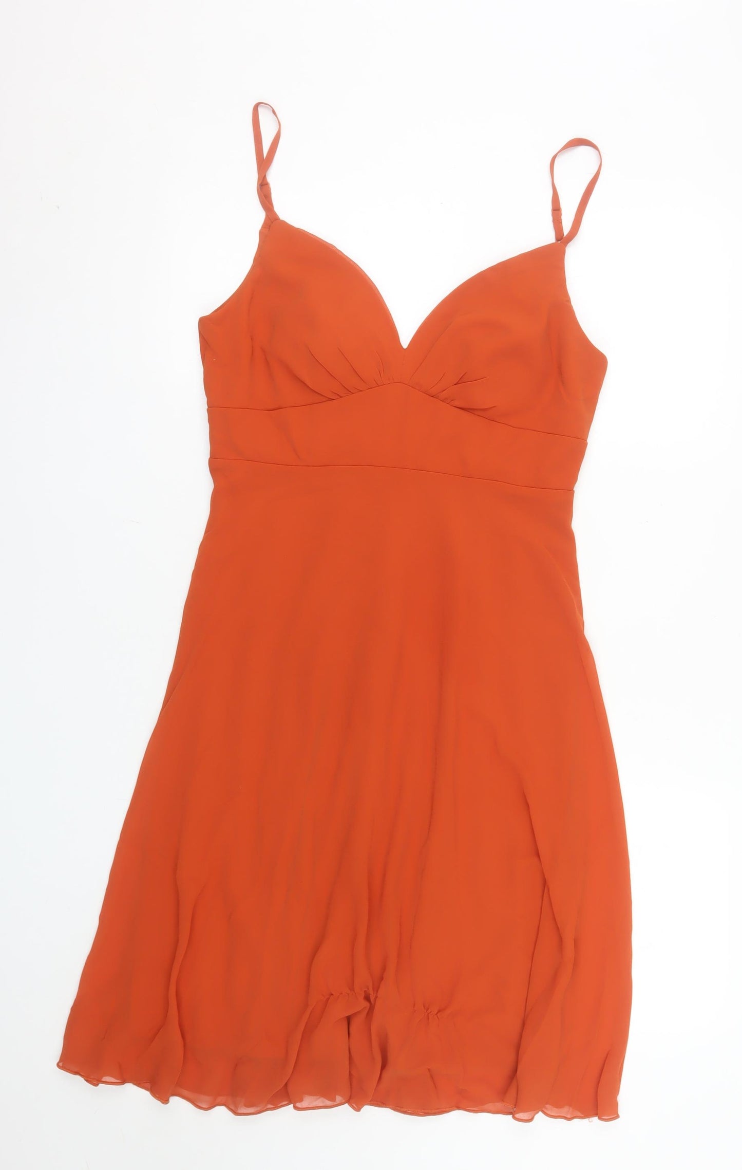 Ever Pretty Women’s Orange Knee Length Slip Dress UK 12