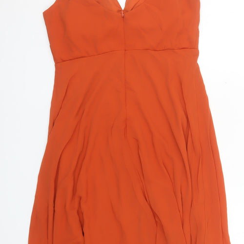 Ever Pretty Women’s Orange Knee Length Slip Dress UK 12