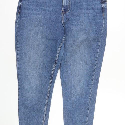 New Look Women’s Blue Size 16 Skinny High Rise Stretch Jeans