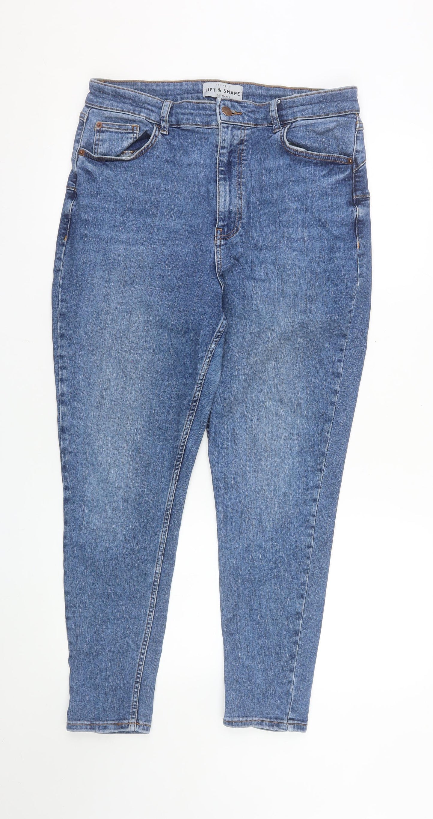 New Look Women’s Blue Size 16 Skinny High Rise Stretch Jeans