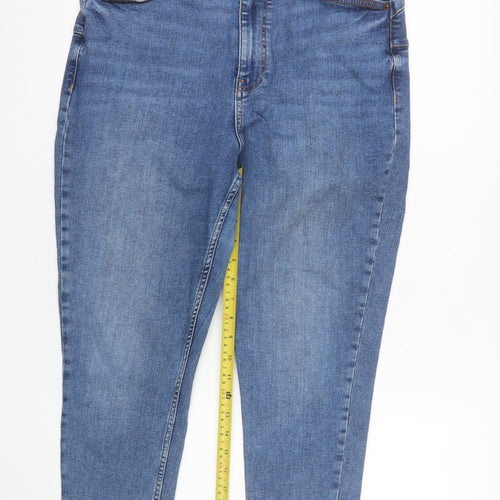 New Look Women’s Blue Size 16 Skinny High Rise Stretch Jeans
